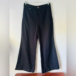 Anthropologie Black Flare & Wide Leg Jeans